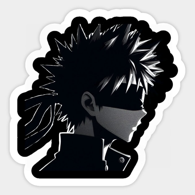 Silhouette gojo satorou Sticker by Nizar clothing store 